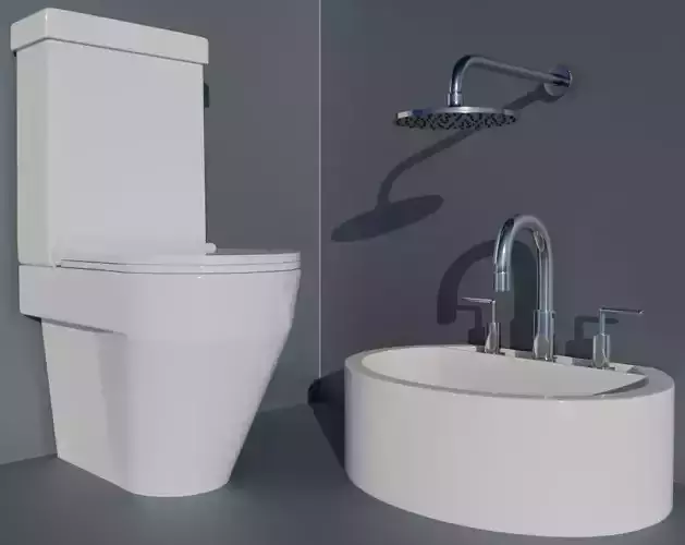 4K High Polly Bathroom Pack