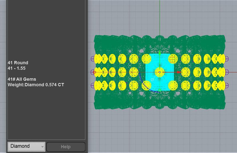 Intricate Gemstone Ring 3D print model_2