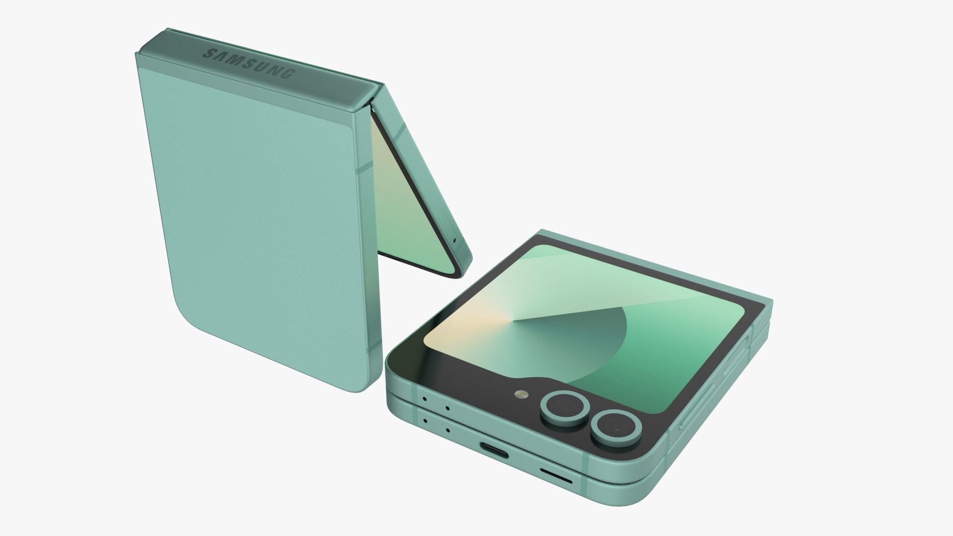 Samsung Galaxy Z Flip 6 Mint 3D model_5