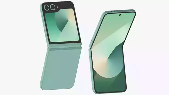 Samsung Galaxy Z Flip 6 Mint 3D model
