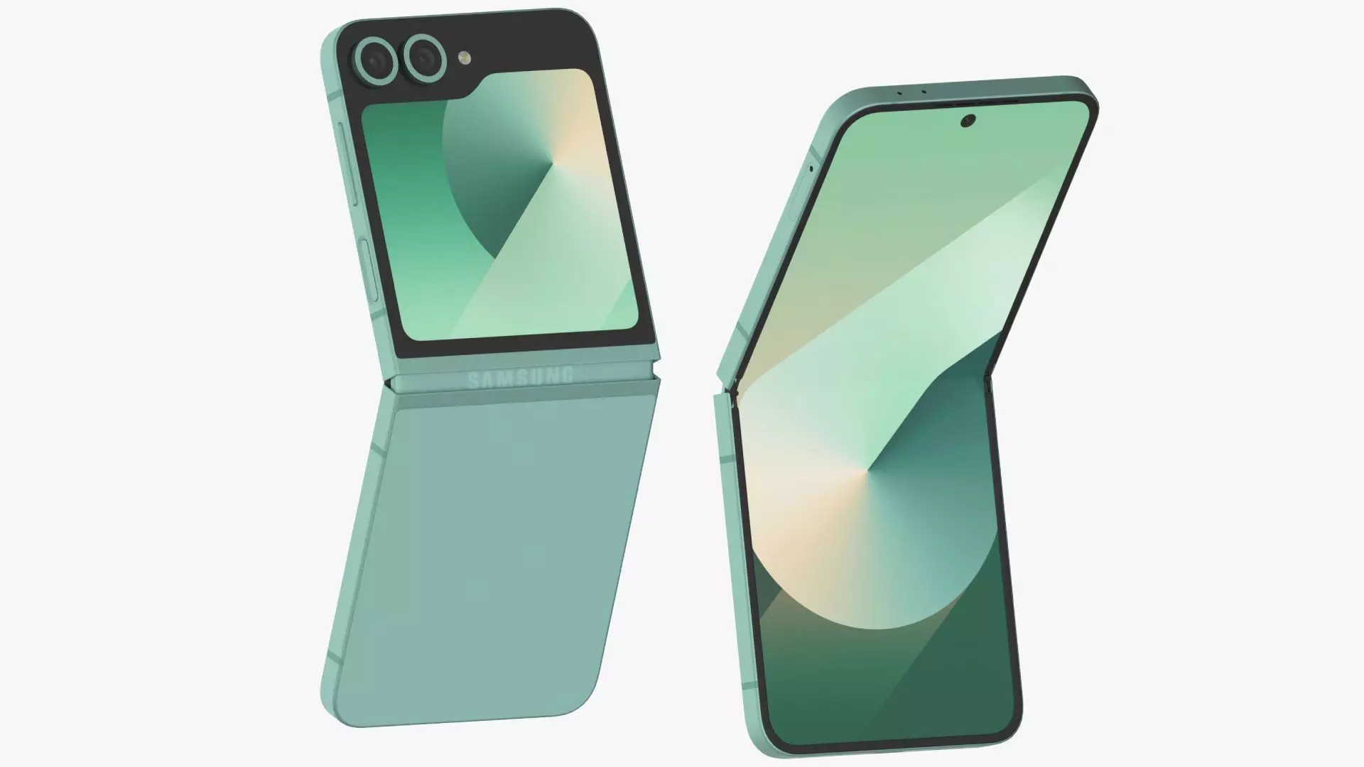 Samsung Galaxy Z Flip 6 Mint 3D model_0