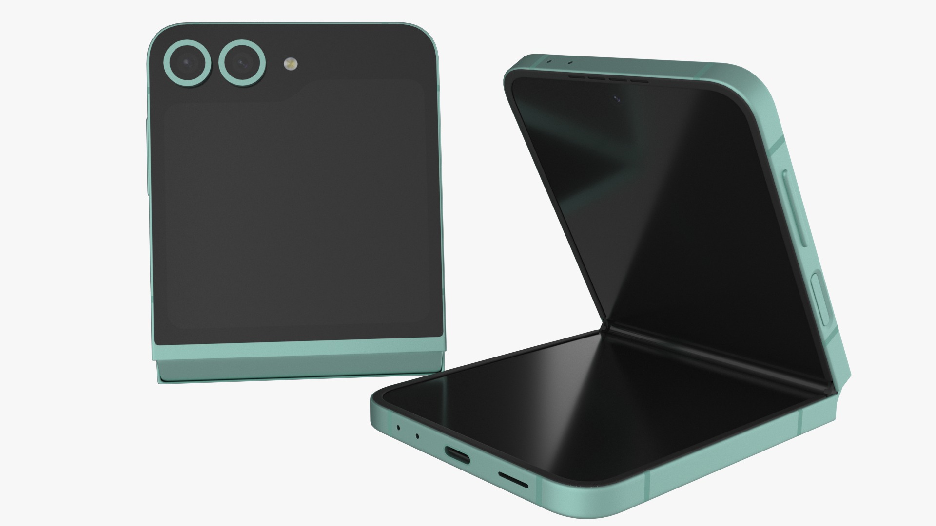 Samsung Galaxy Z Flip 6 Mint 3D model_6