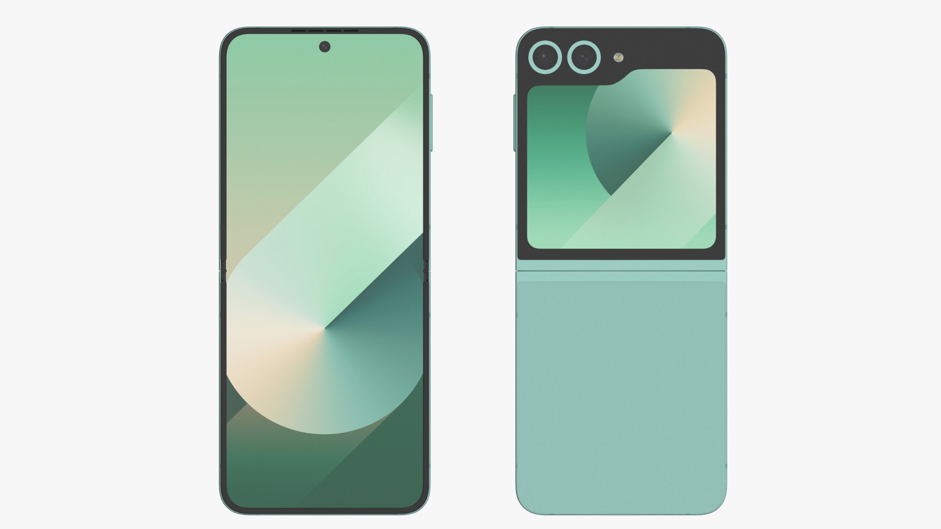 Samsung Galaxy Z Flip 6 Mint 3D model_2