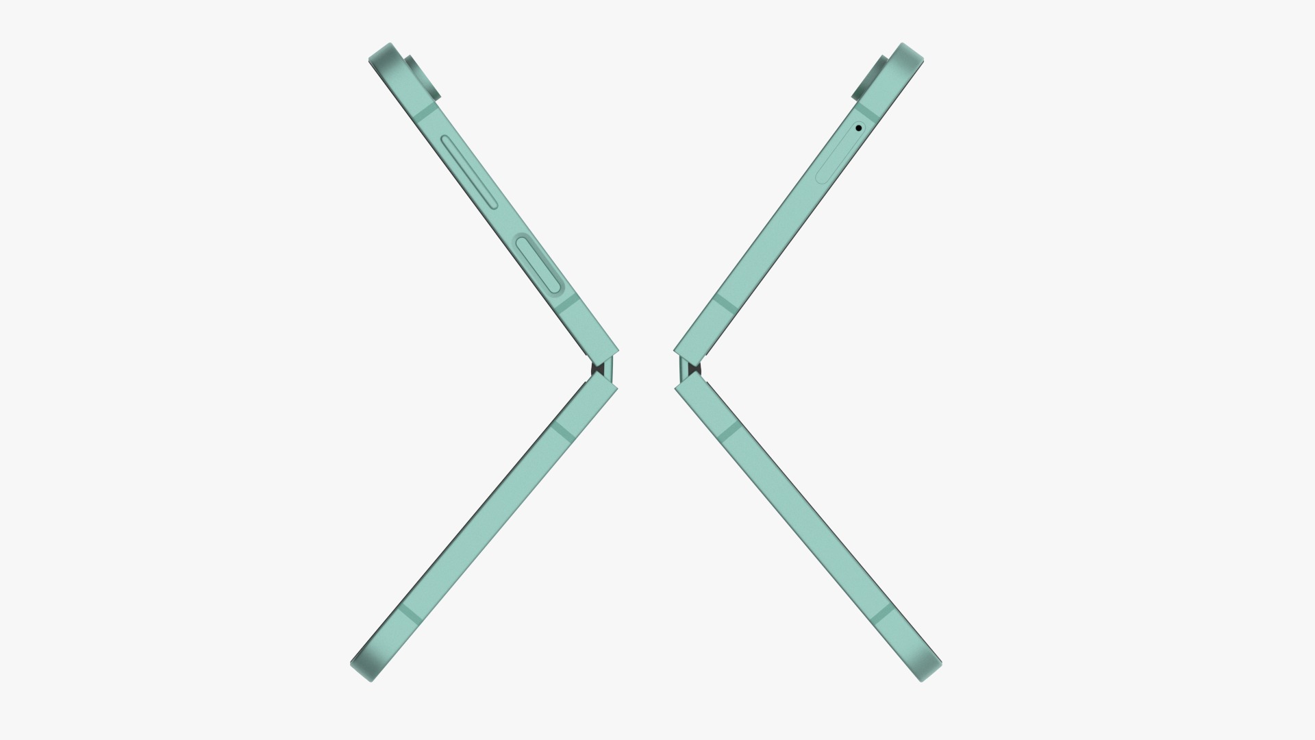 Samsung Galaxy Z Flip 6 Mint 3D model_4