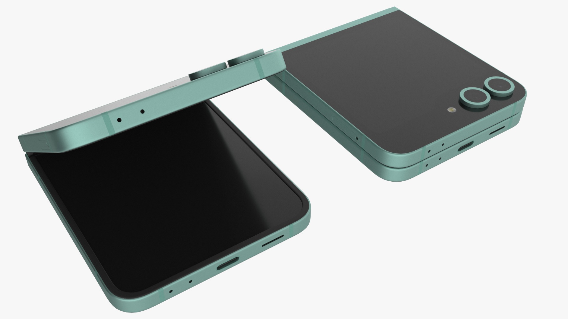 Samsung Galaxy Z Flip 6 Mint 3D model_8