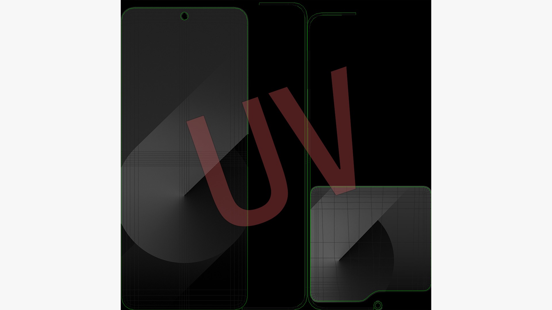 Samsung Galaxy Z Flip 6 Crafted Black 3D model_18