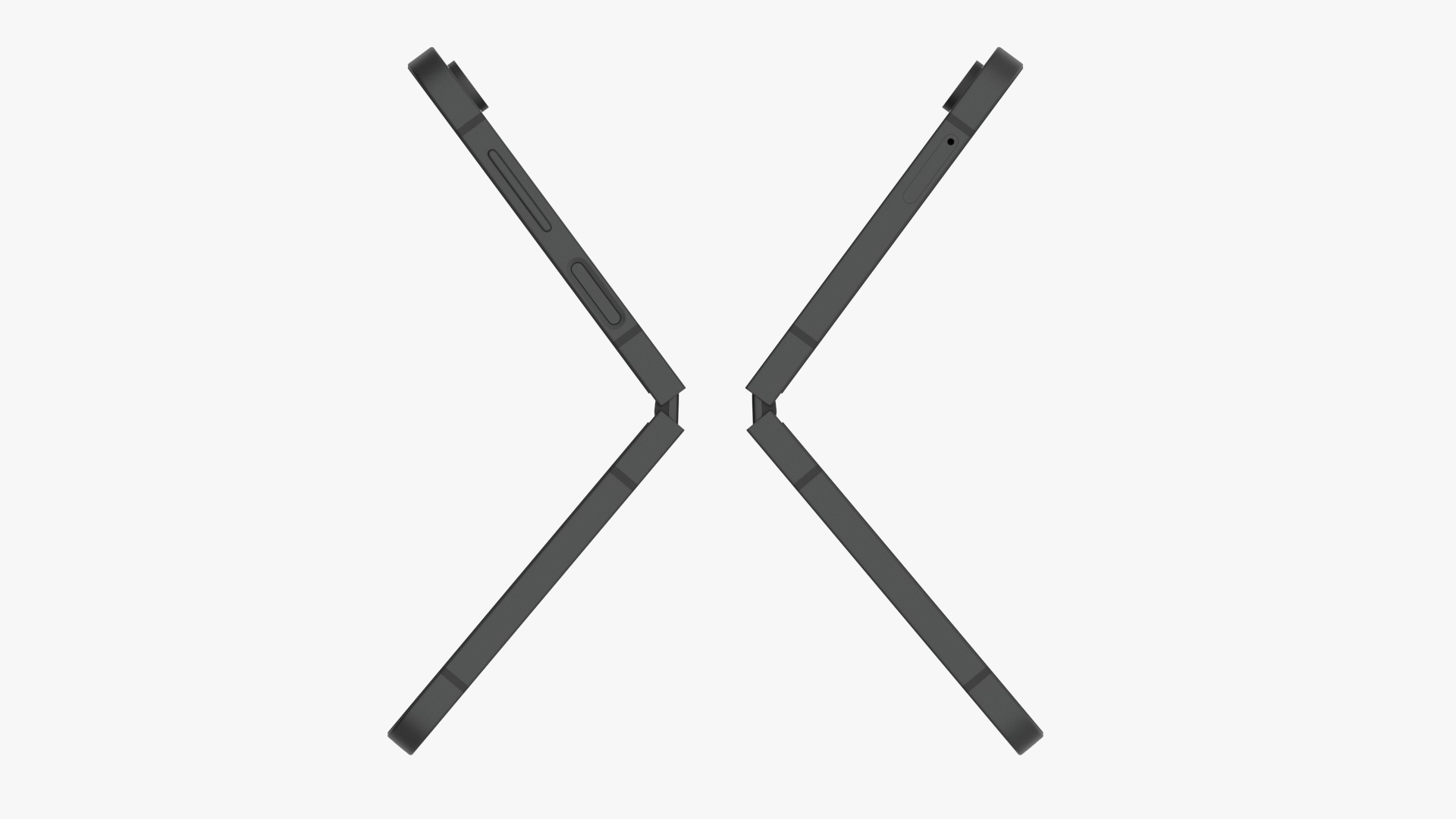 Samsung Galaxy Z Flip 6 Crafted Black 3D model_5