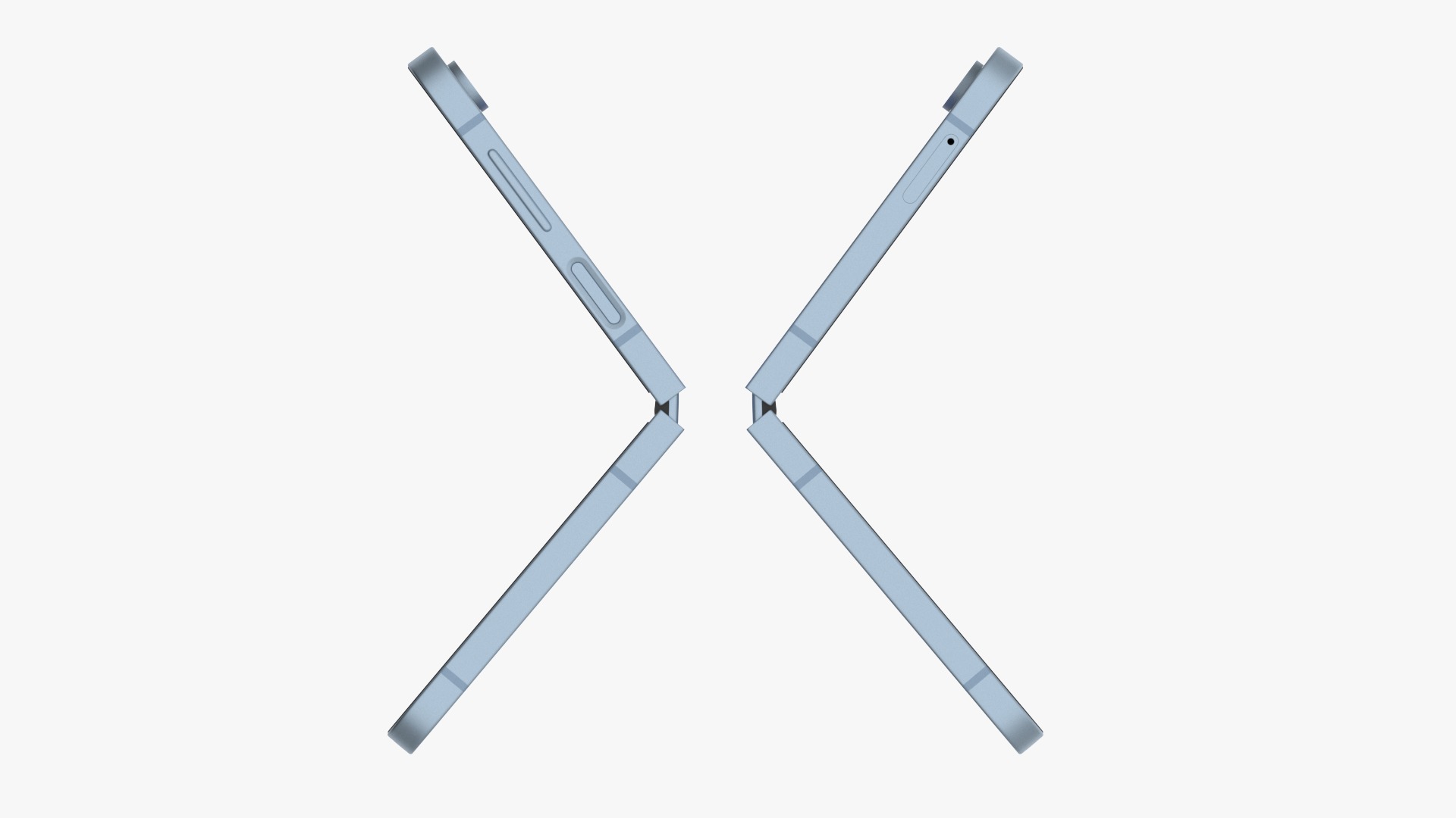 Samsung Galaxy Z Flip 6 Blue 3D model_4