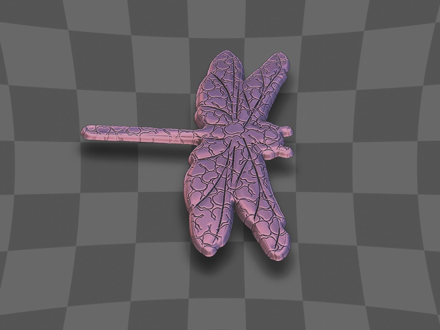 Dragon fly design for printing 3D print model_6