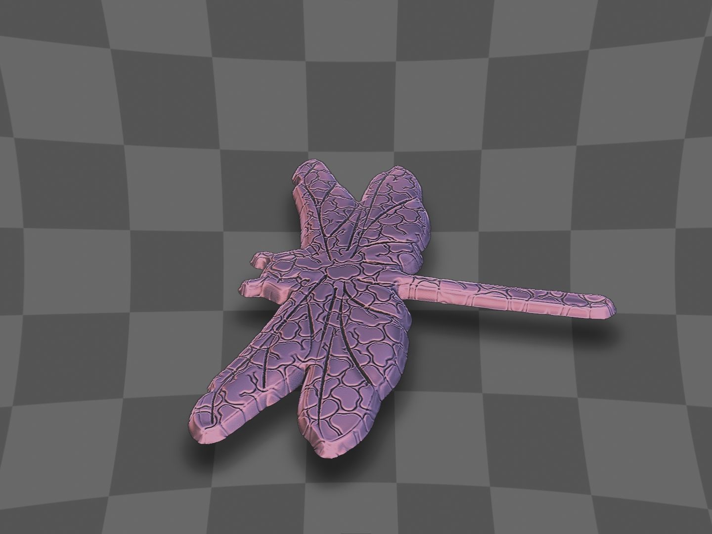 Dragon fly design for printing 3D print model_5