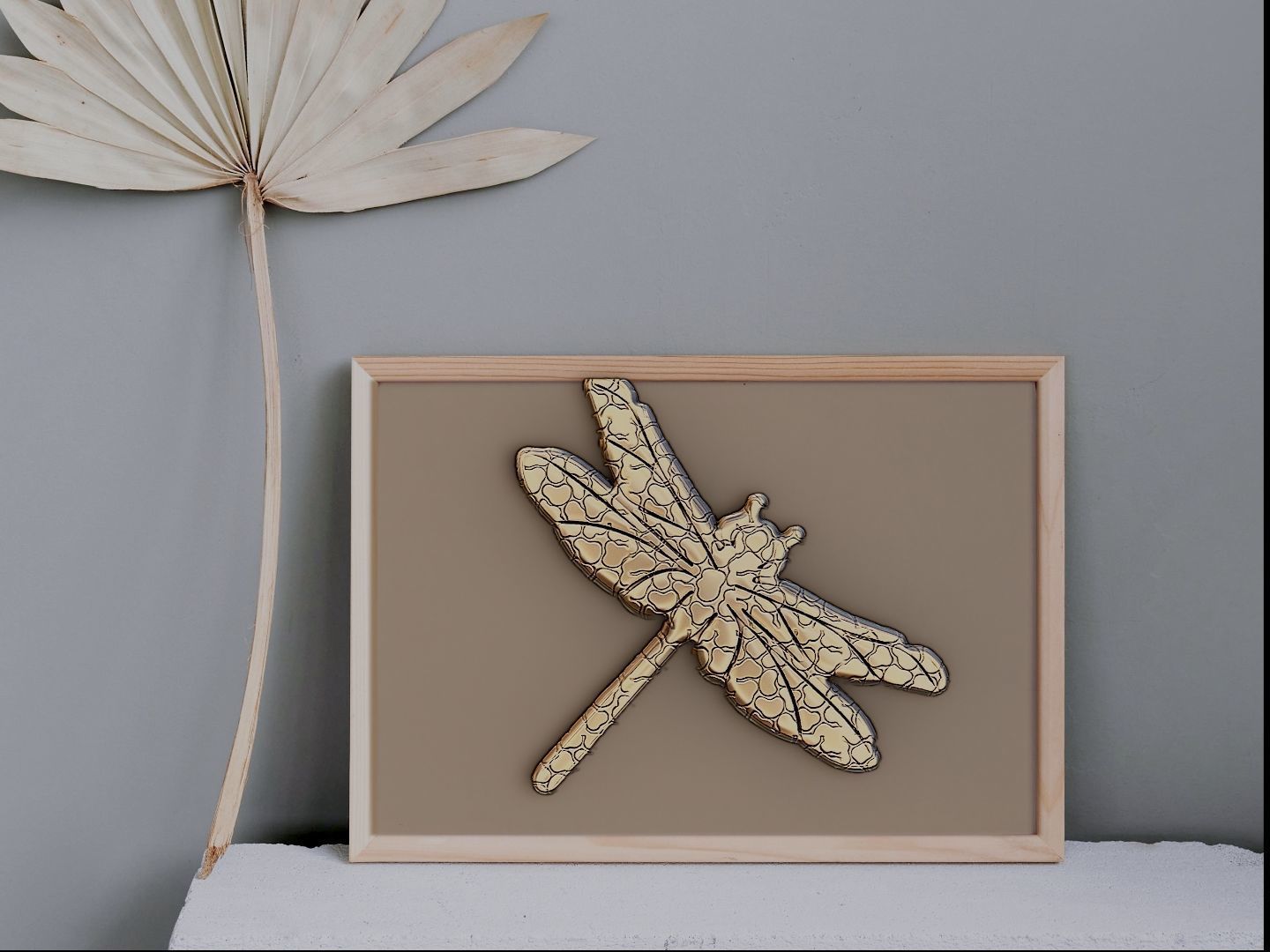 Dragon fly design for printing 3D print model_2