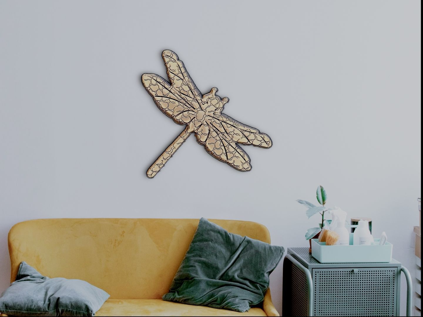 Dragon fly design for printing 3D print model_1