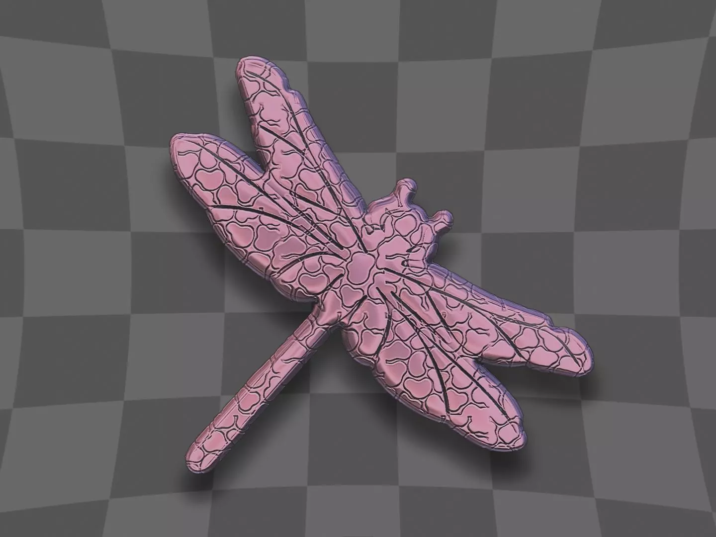 Dragon fly design for printing 3D print model_0