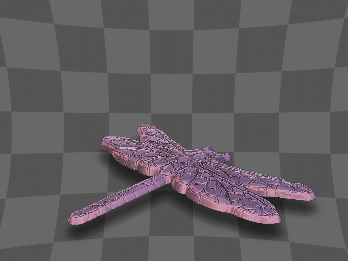 Dragon fly design for printing 3D print model_4