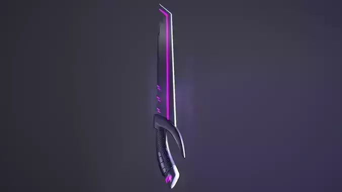 Futuristic Sci-Fi Sword - Game-Ready