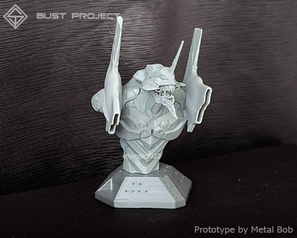 Neon Bust 3D print model_2