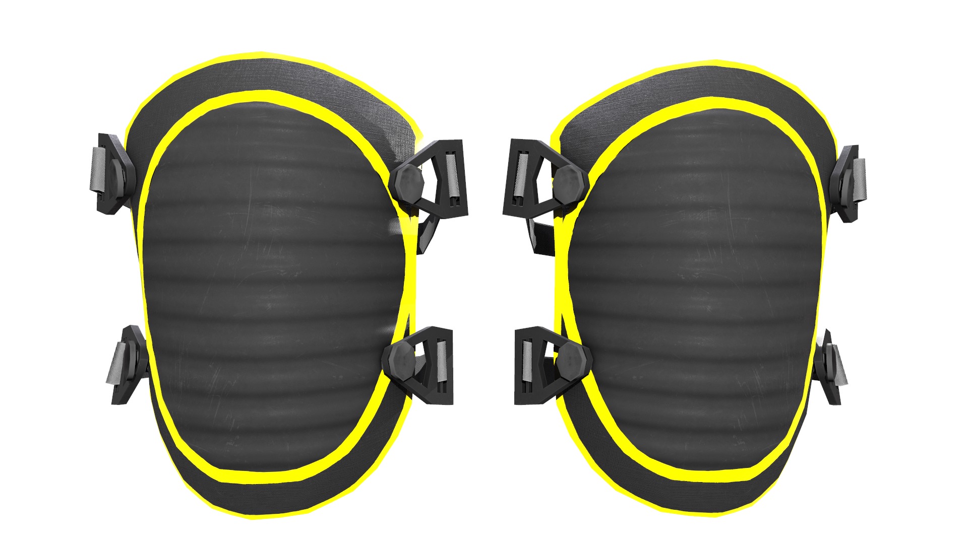 Knee Pad Low Poly Low-poly 3D model_7