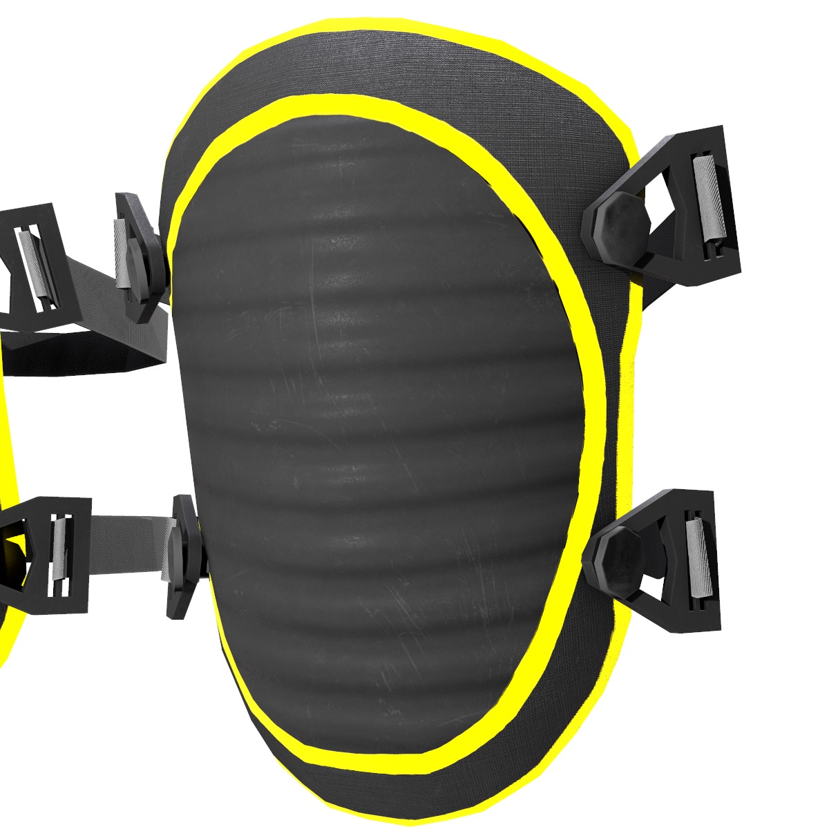 Knee Pad Low Poly Low-poly 3D model_4