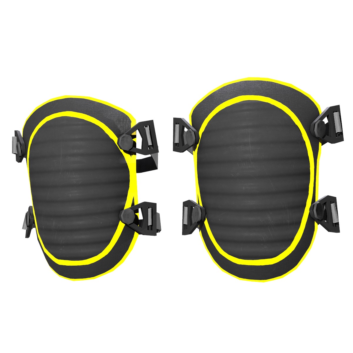 Knee Pad Low Poly Low-poly 3D model_6