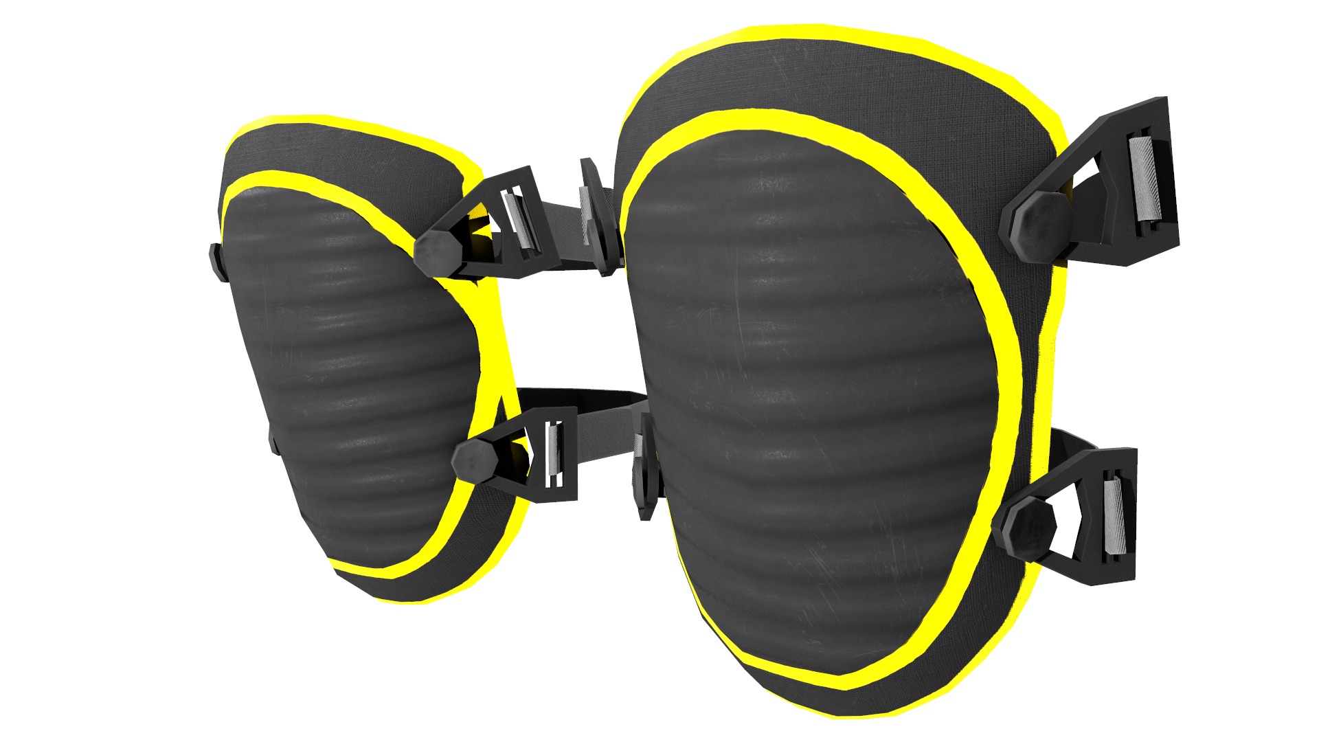 Knee Pad Low Poly Low-poly 3D model_26