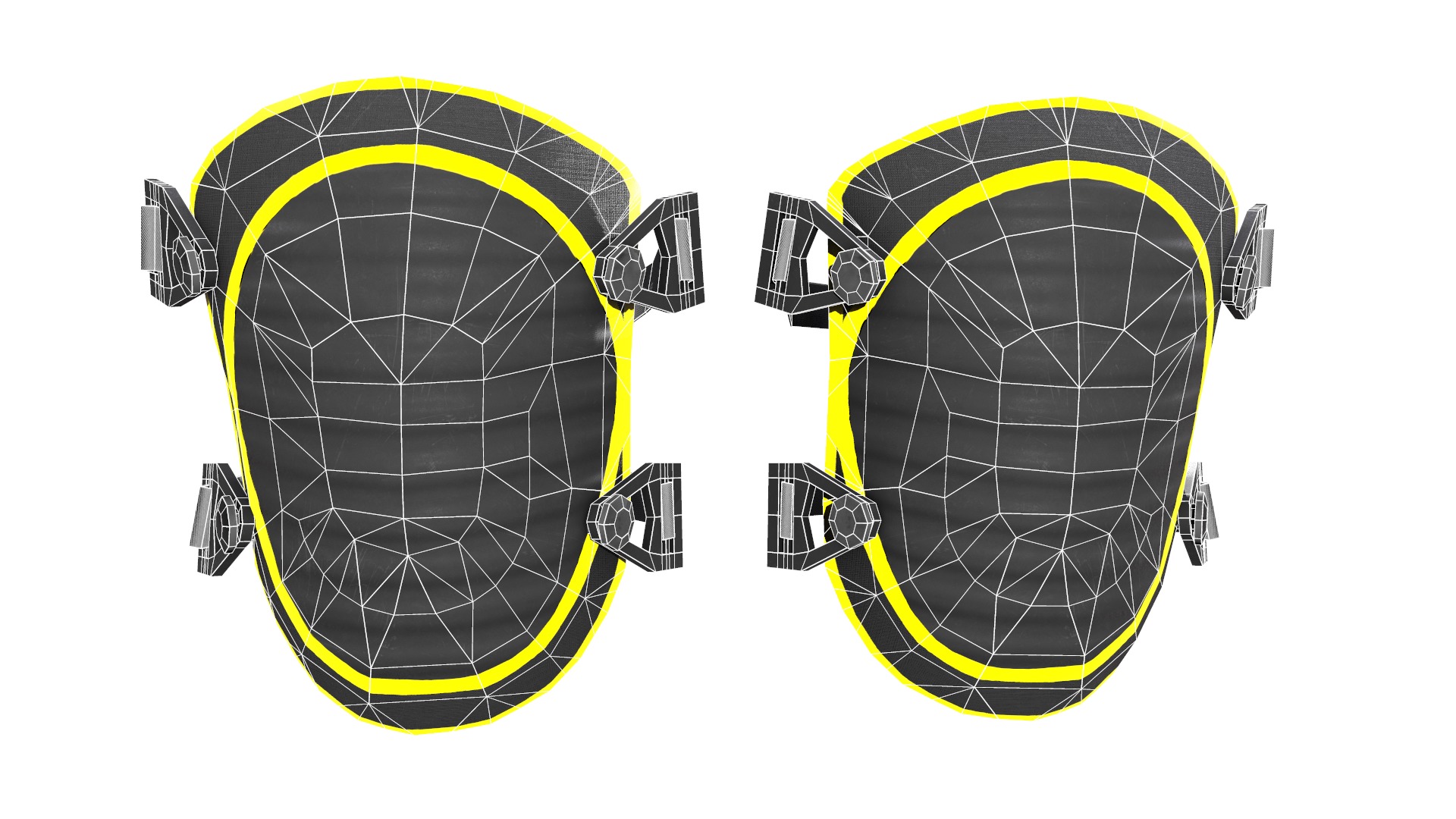 Knee Pad Low Poly Low-poly 3D model_27