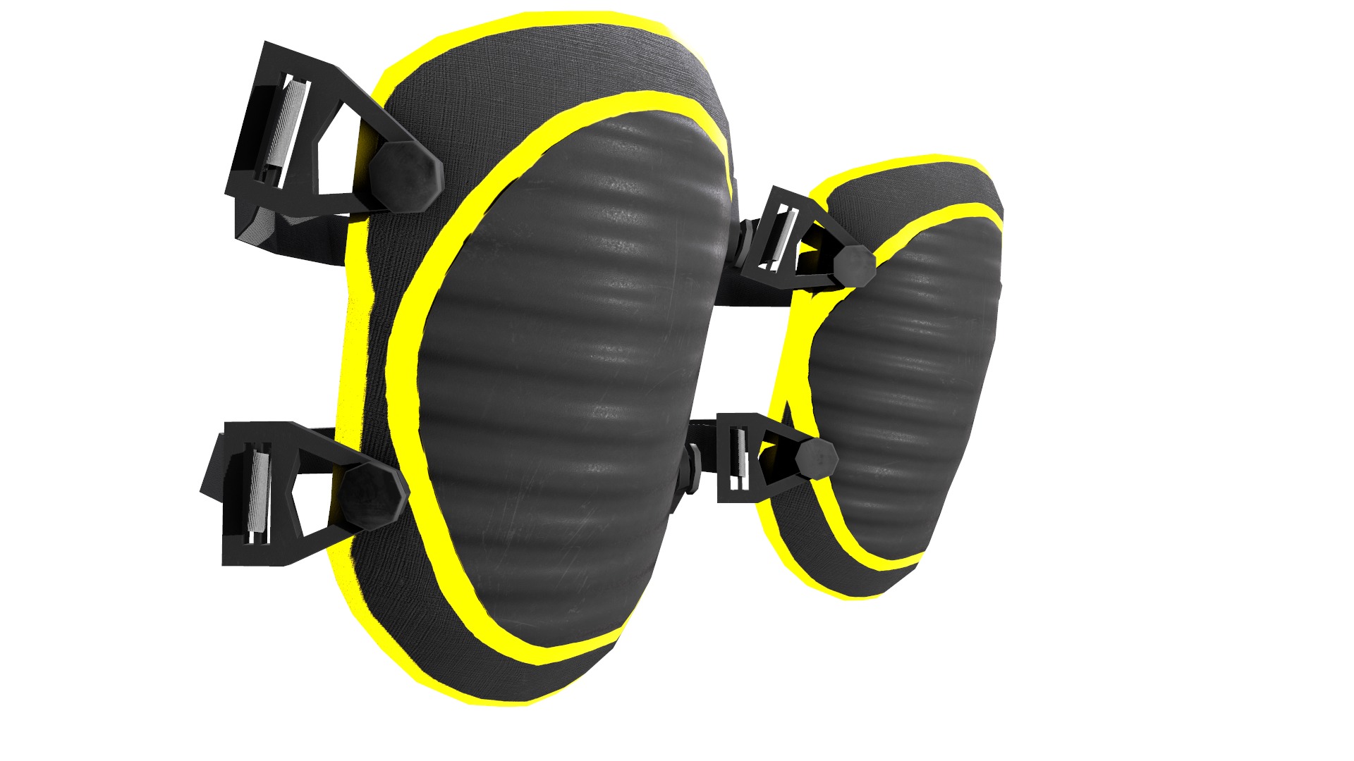 Knee Pad Low Poly Low-poly 3D model_15