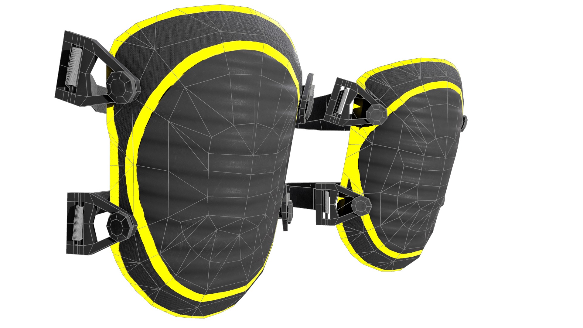 Knee Pad Low Poly Low-poly 3D model_33