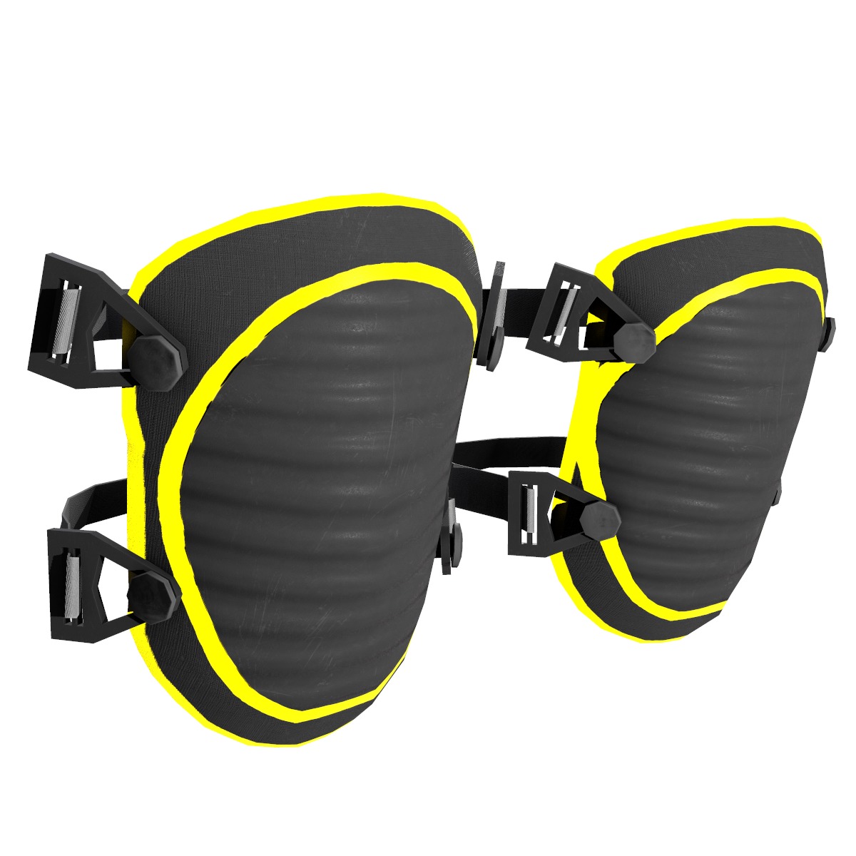 Knee Pad Low Poly Low-poly 3D model_2