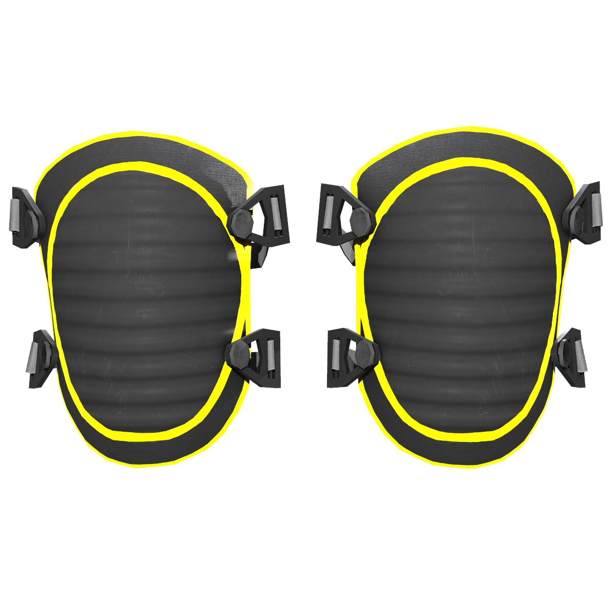 Knee Pad Low Poly Low-poly 3D model_1