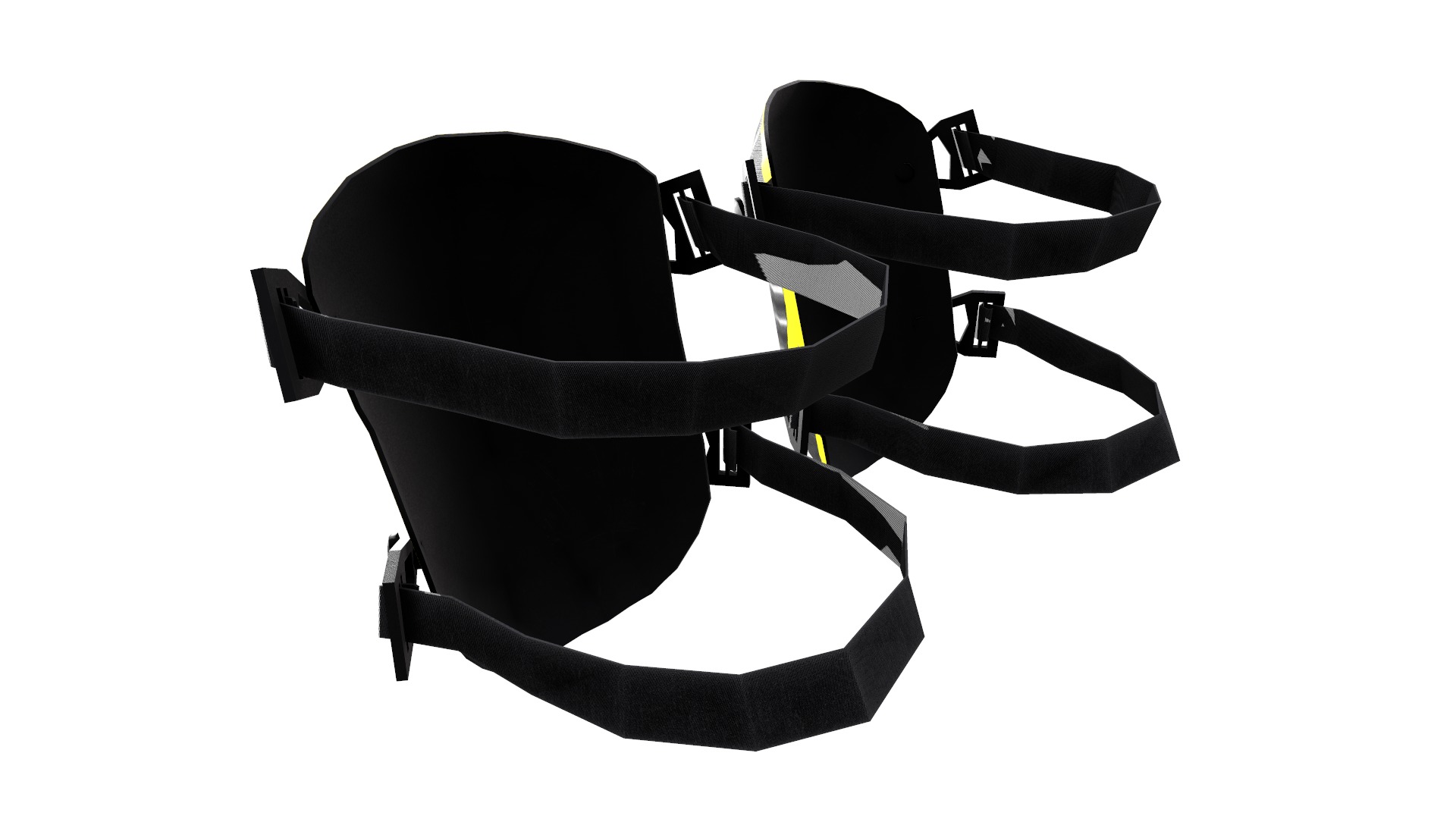 Knee Pad Low Poly Low-poly 3D model_11