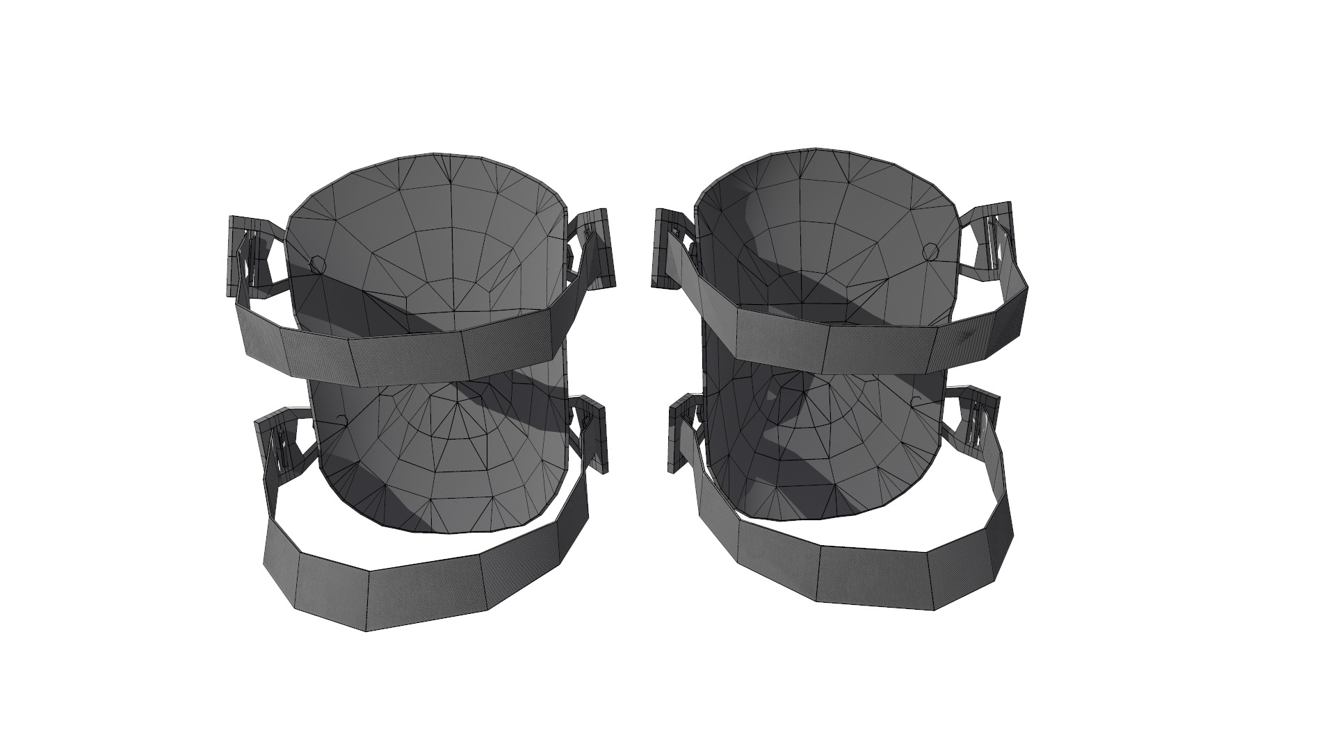 Knee Pad Low Poly Low-poly 3D model_35