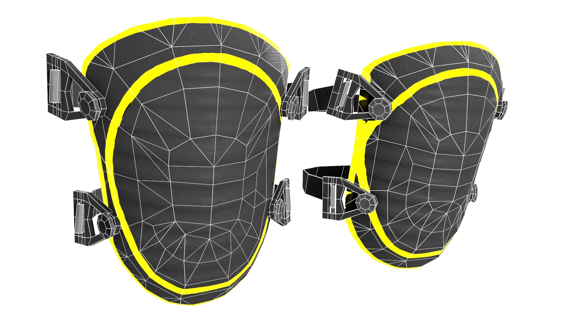 Knee Pad Low Poly Low-poly 3D model_29