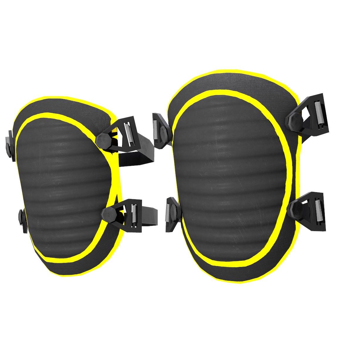 Knee Pad Low Poly Low-poly 3D model_3