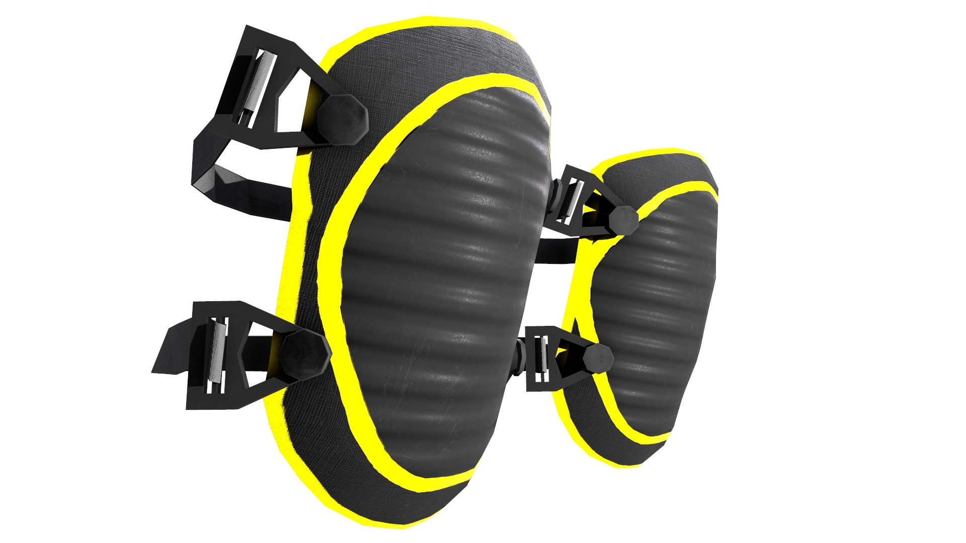 Knee Pad Low Poly Low-poly 3D model_24