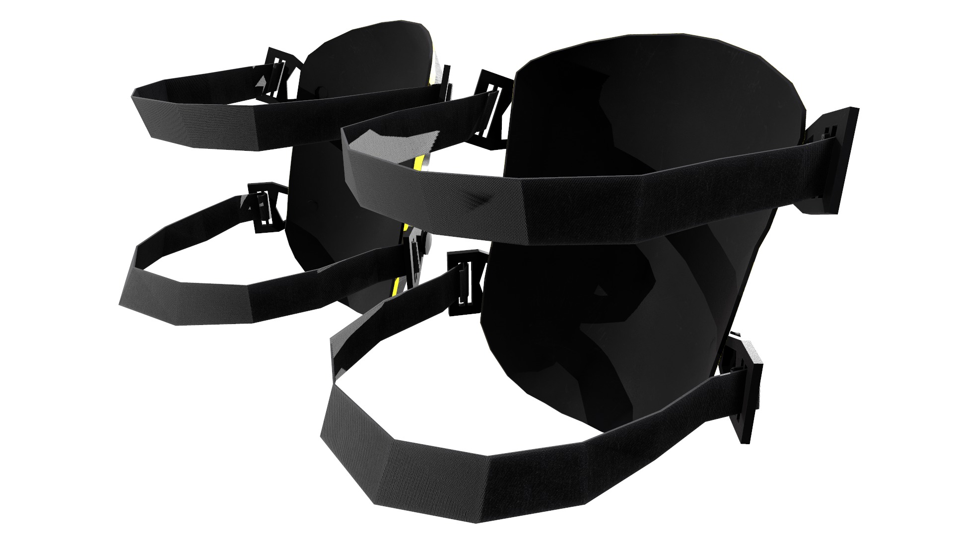 Knee Pad Low Poly Low-poly 3D model_12