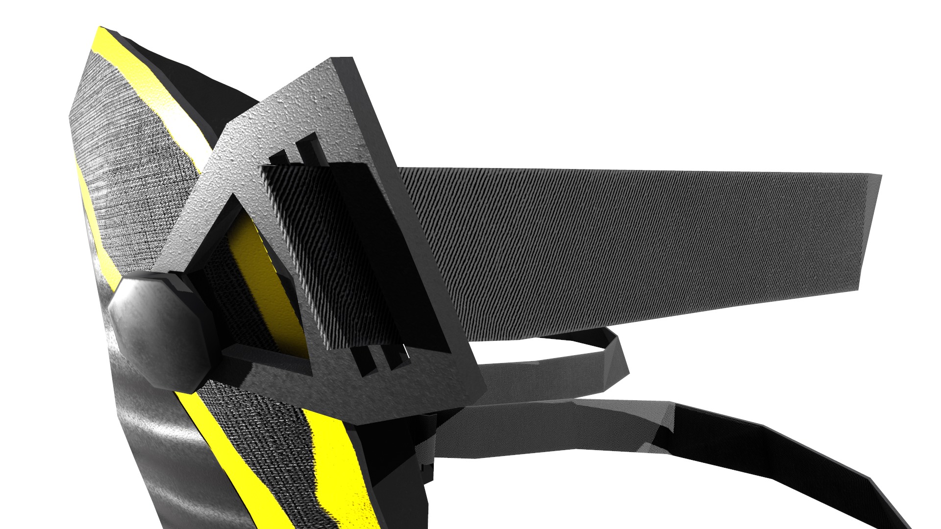 Knee Pad Low Poly Low-poly 3D model_8