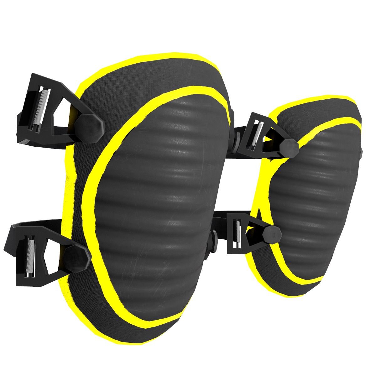 Knee Pad Low Poly Low-poly 3D model_5