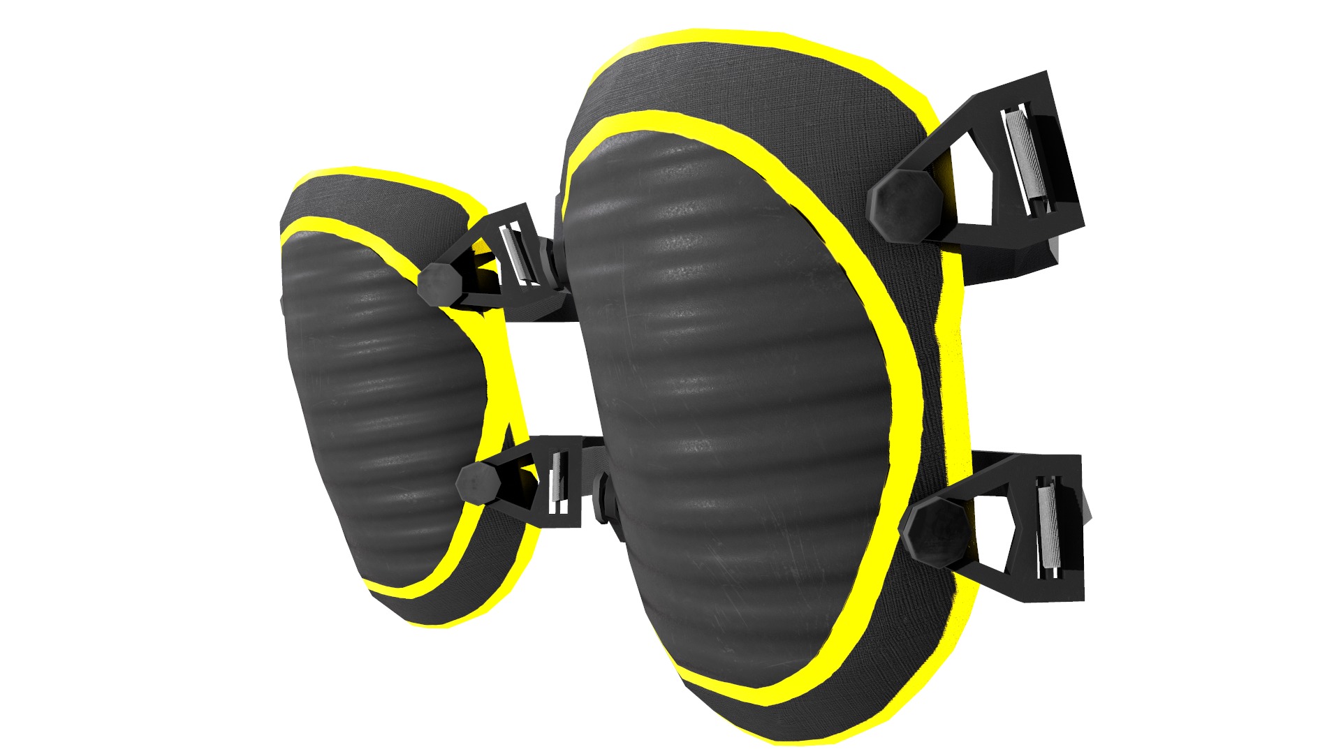 Knee Pad Low Poly Low-poly 3D model_14