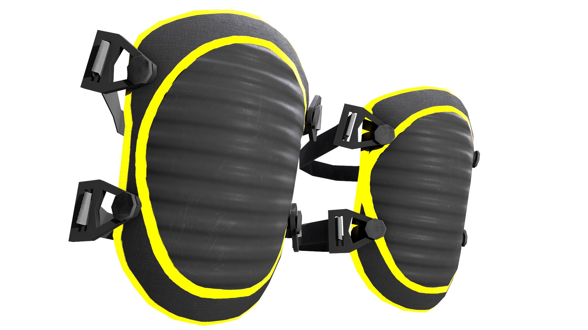 Knee Pad Low Poly Low-poly 3D model_10