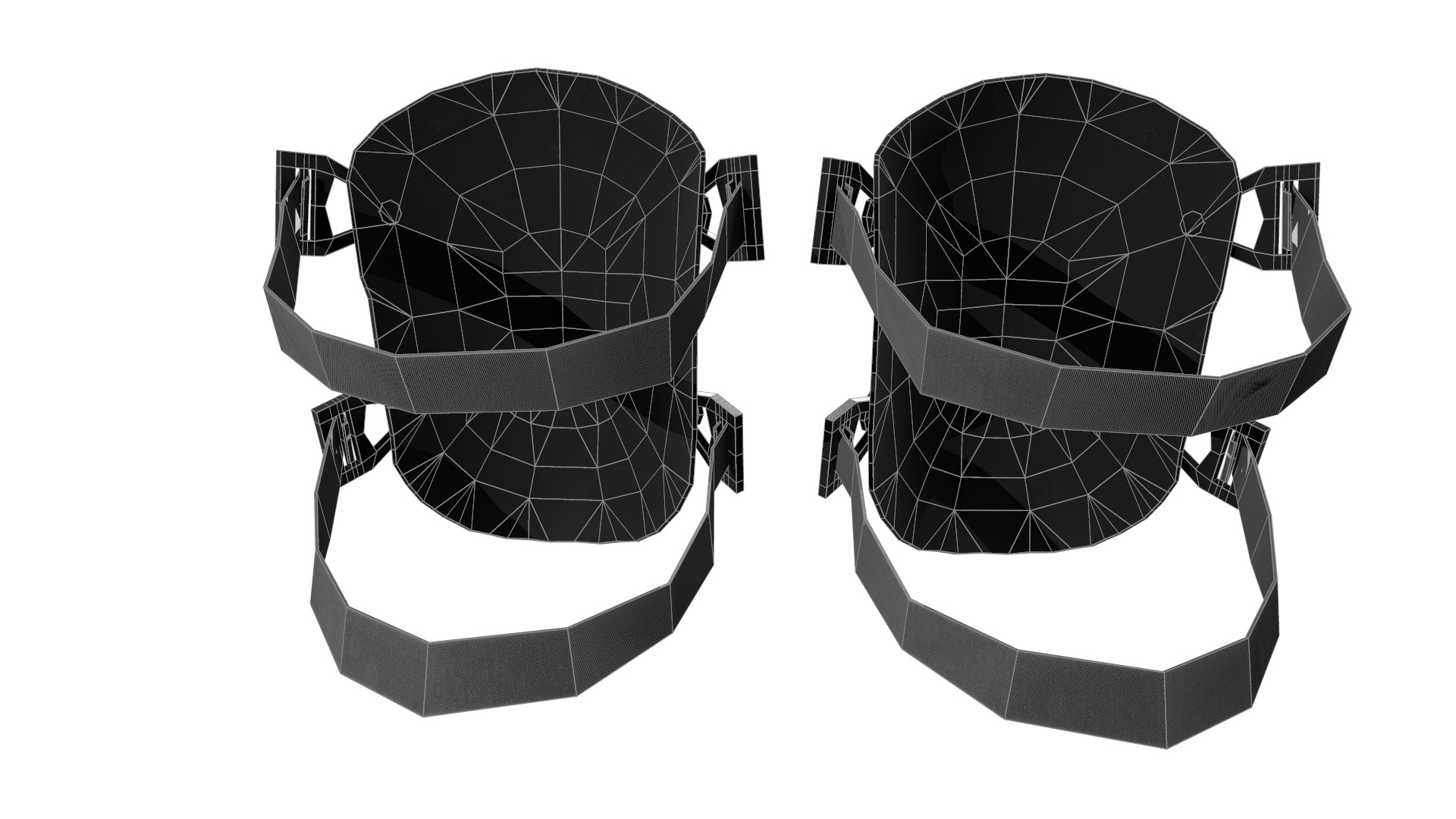 Knee Pad Low Poly Low-poly 3D model_31