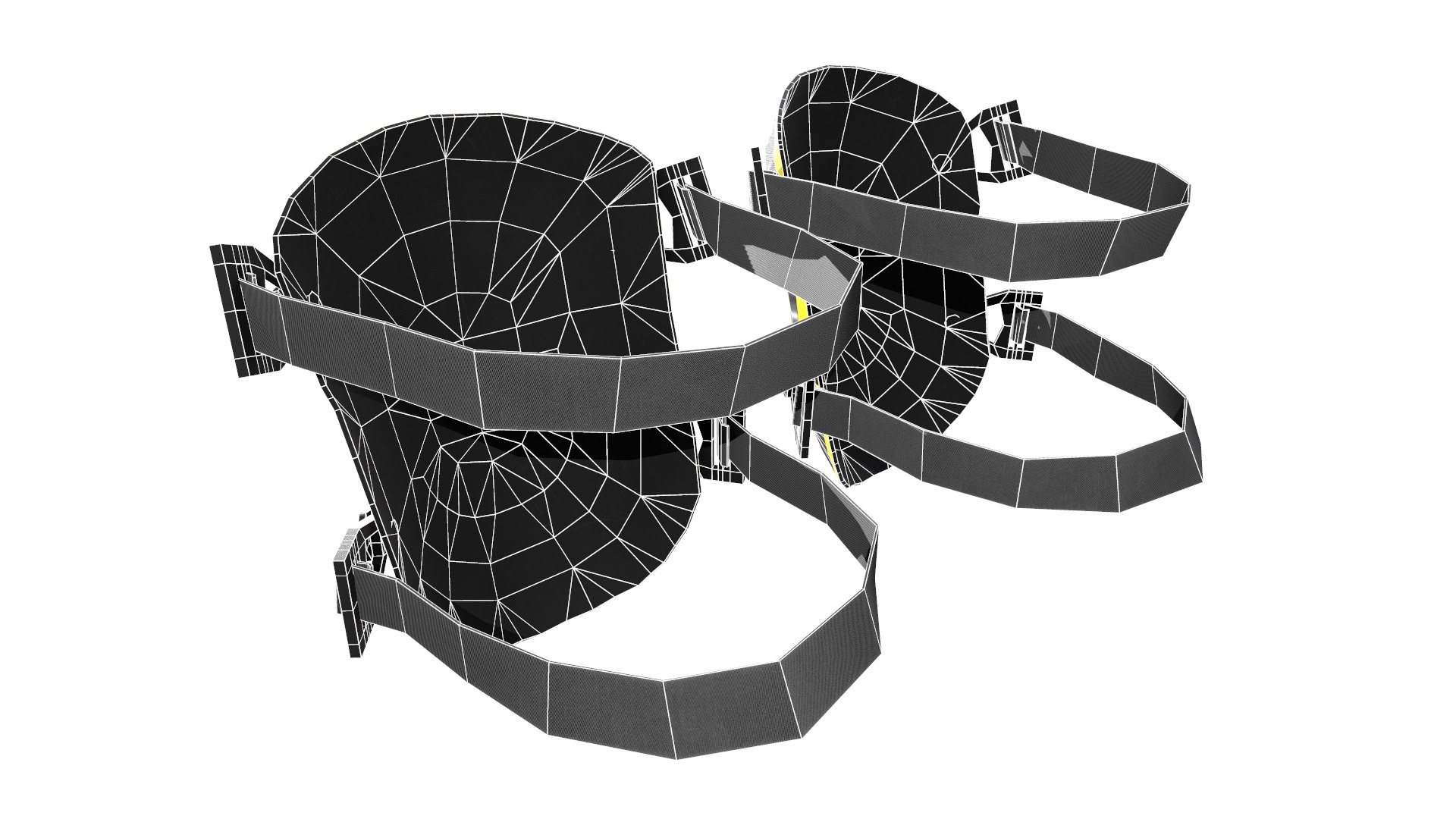 Knee Pad Low Poly Low-poly 3D model_28