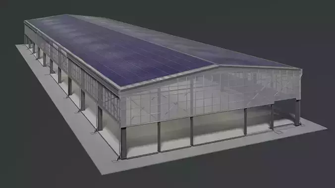 Solar glasshouse 25e01 3D model