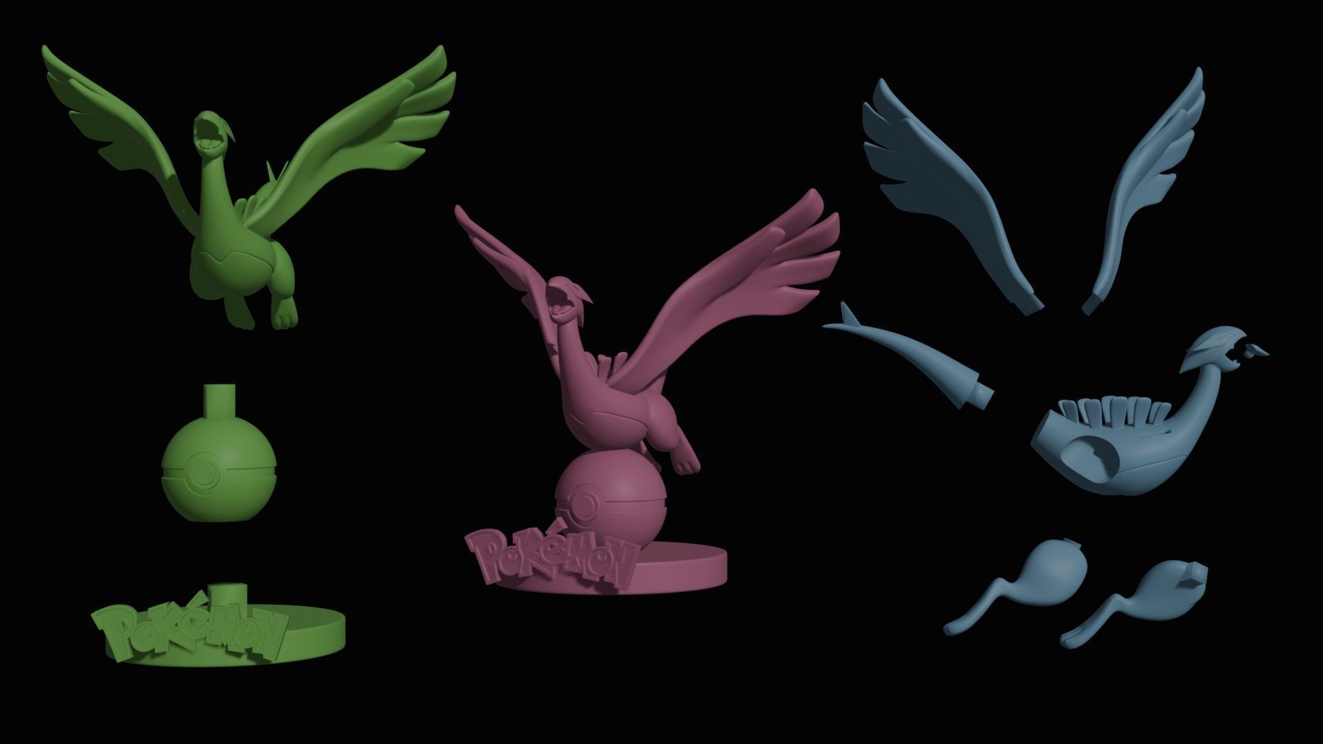 LUGIA - POKEMON 3D print model_15