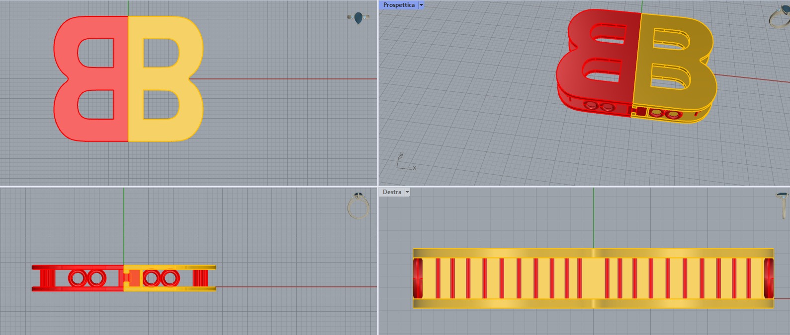 Chiusura collana di perle Free 3D print model_1