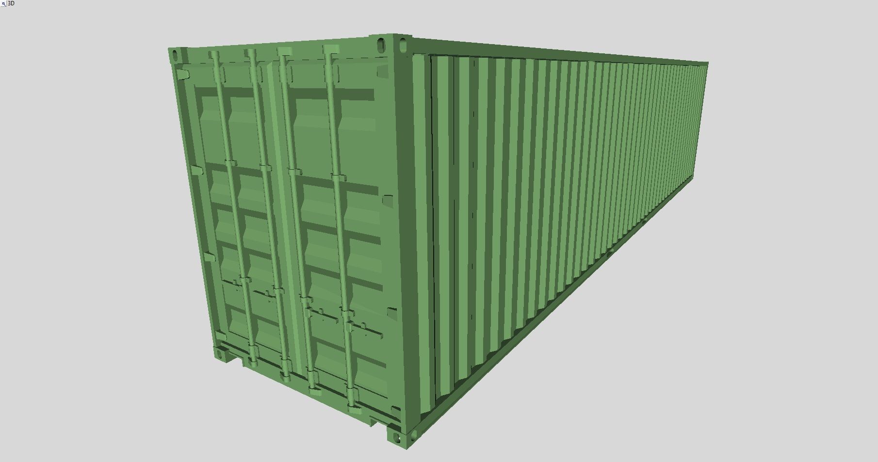 Printable Shipping Containers for H0 Scale Railroad Miniature 3D print model_9