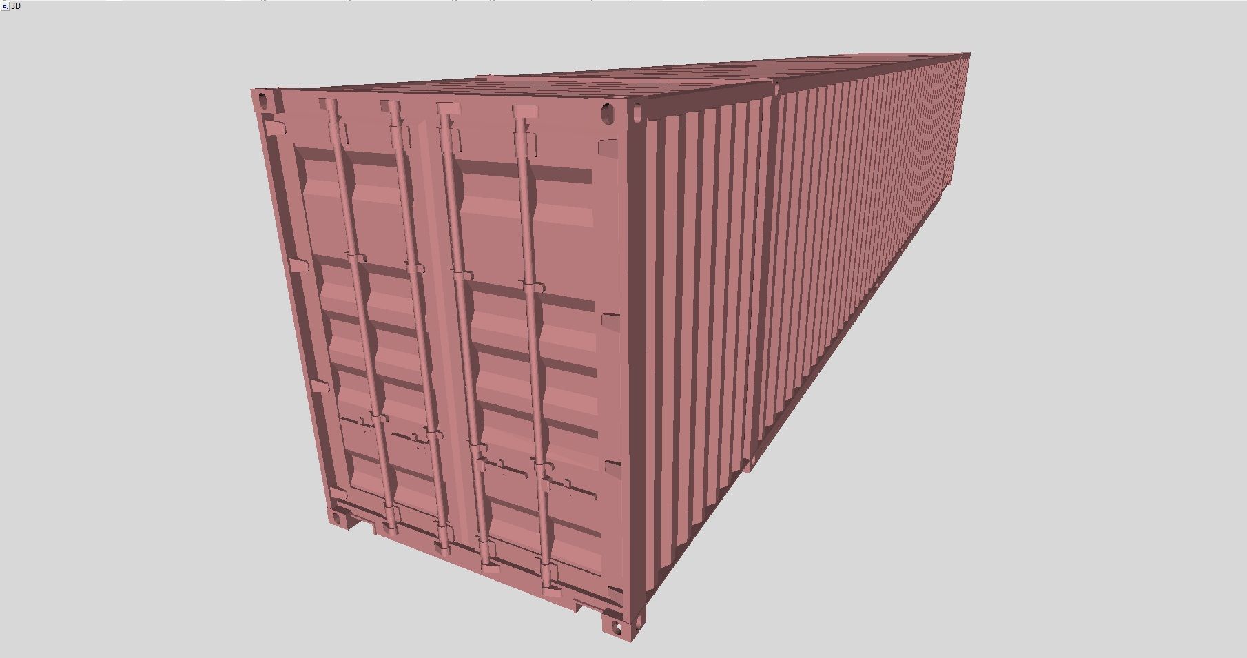 Printable Shipping Containers for H0 Scale Railroad Miniature 3D print model_17