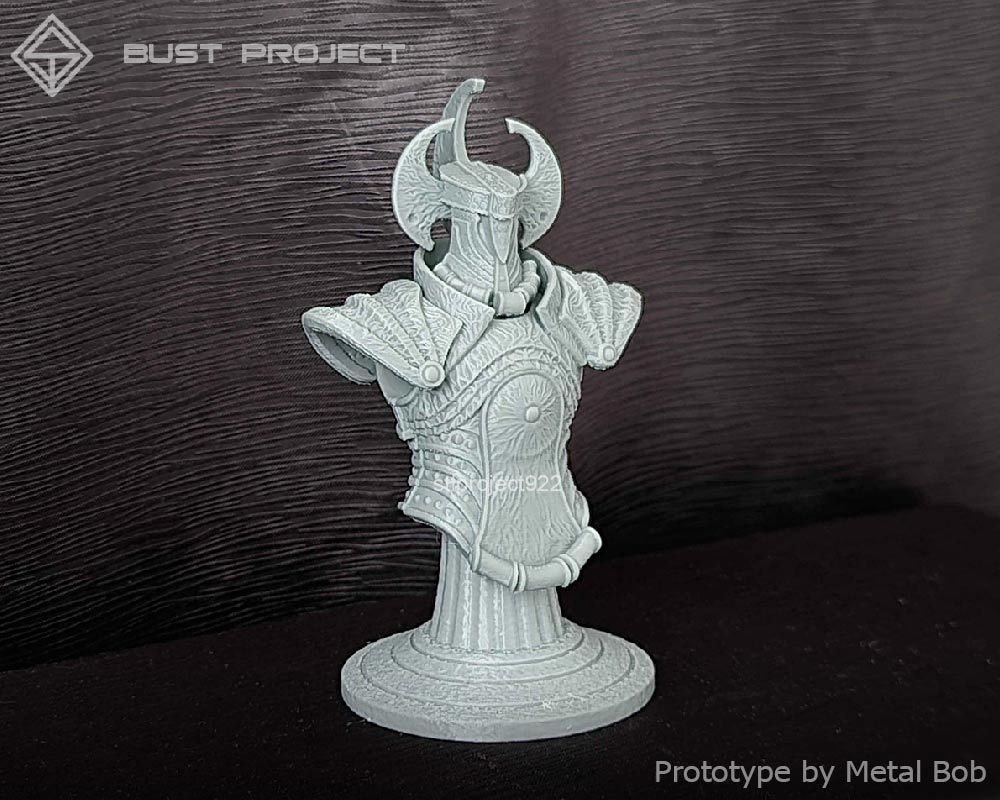 Crucible Knight Bust 3D print model_1