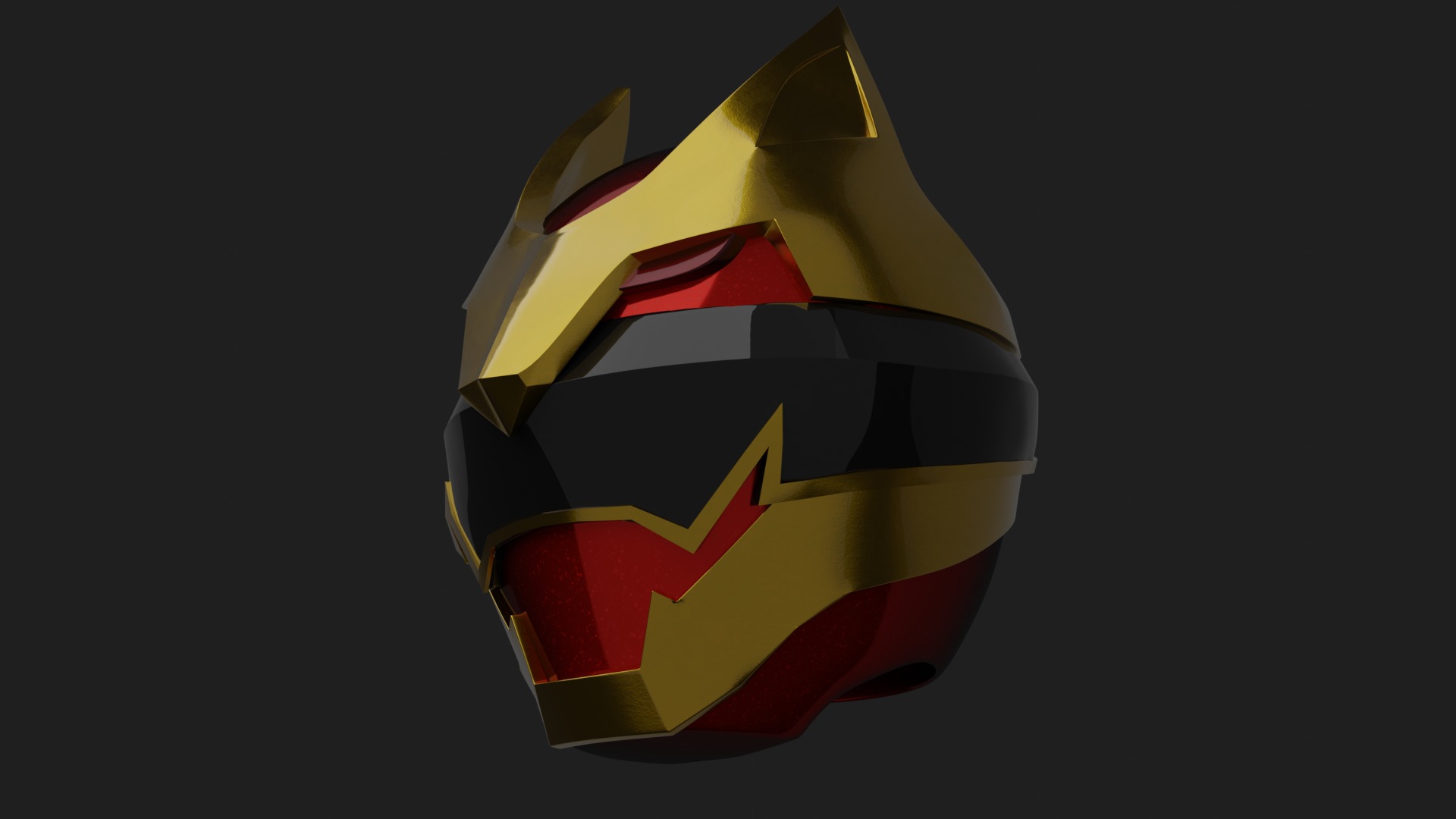 Gozyu Wolf Helmet V2 - Gozyuger 3D model_6