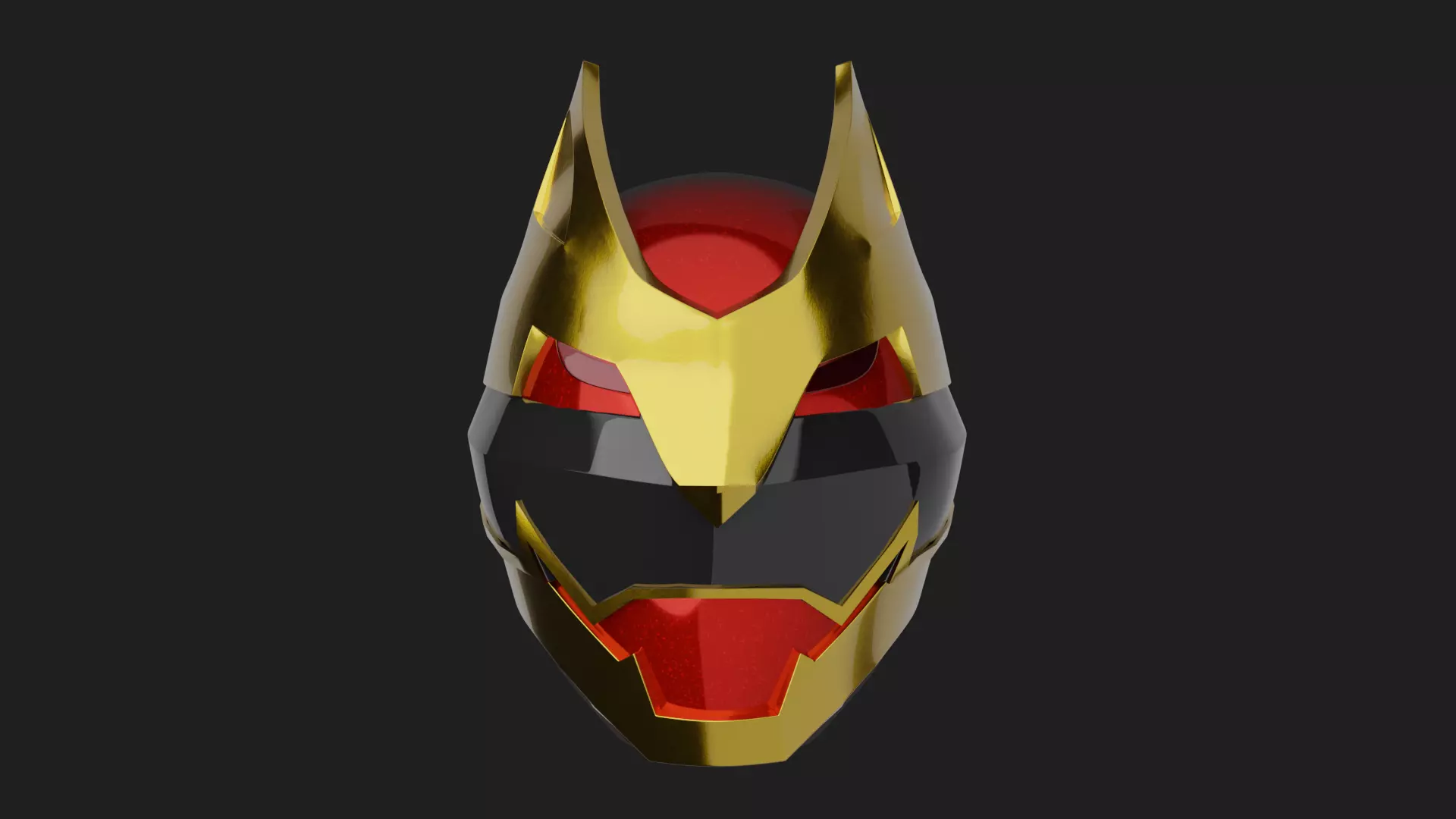 Gozyu Wolf Helmet V2 - Gozyuger 3D model_0