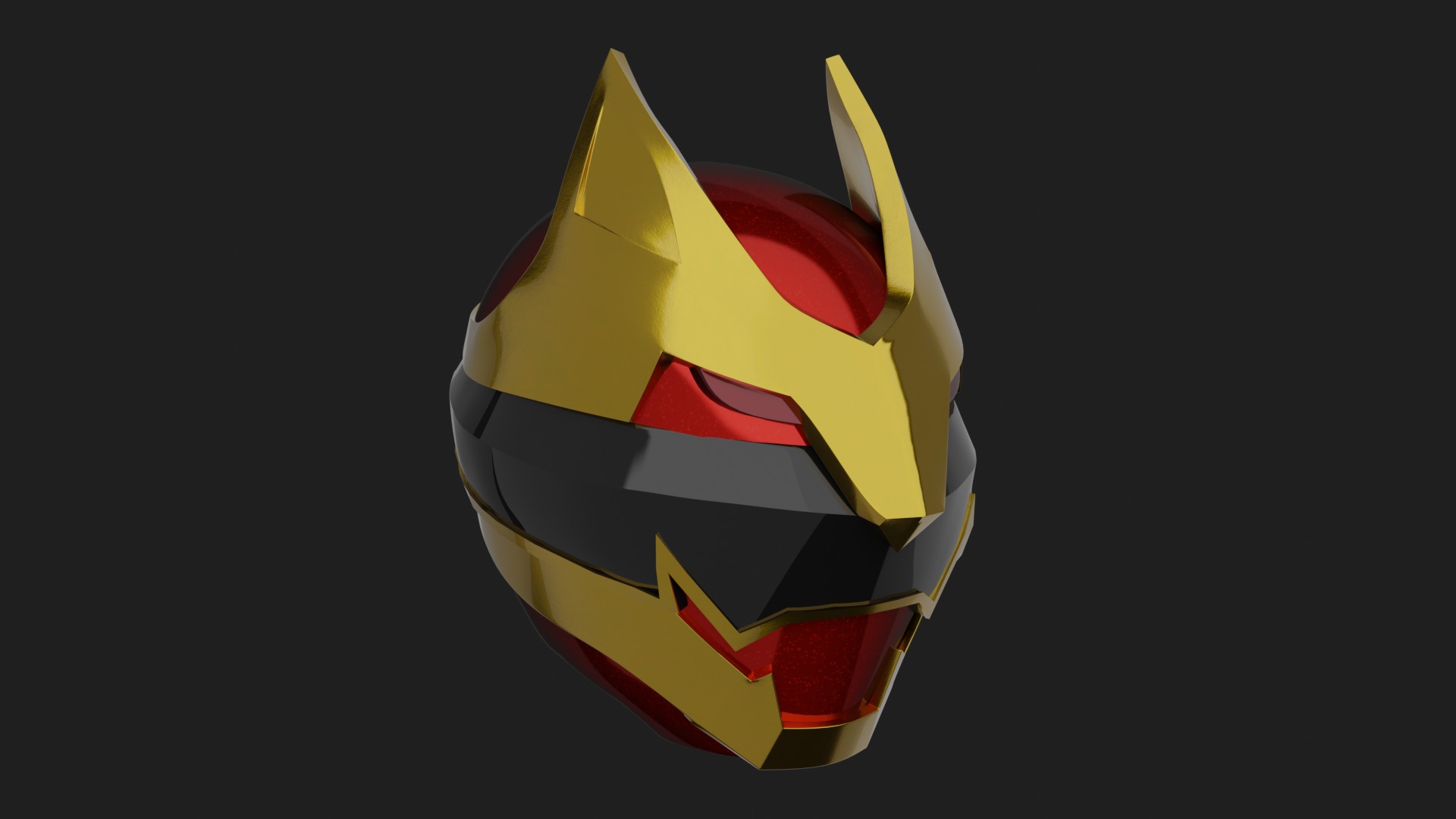 Gozyu Wolf Helmet V2 - Gozyuger 3D model_2